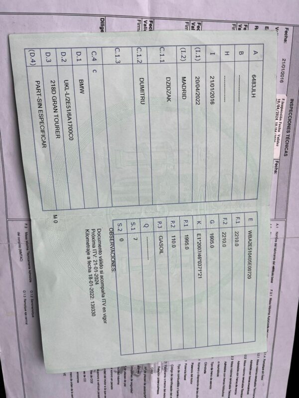 BMW 218d Gran tourer