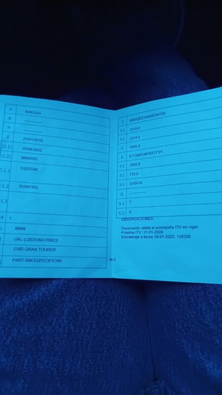 BMW 218d Gran tourer